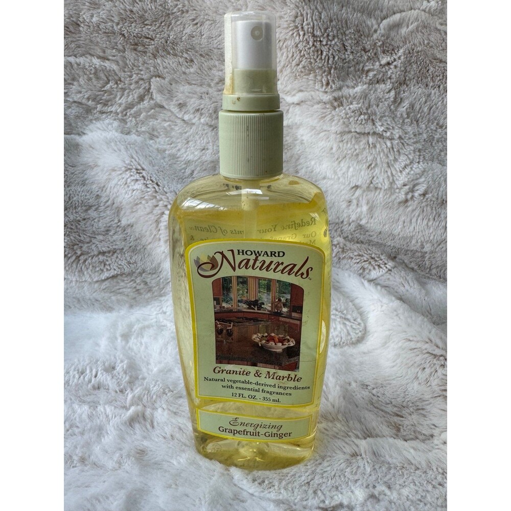 Vintage Howard Naturals Granite & Marble Cleaner 12 Oz Grapefruit Ginger NEW
